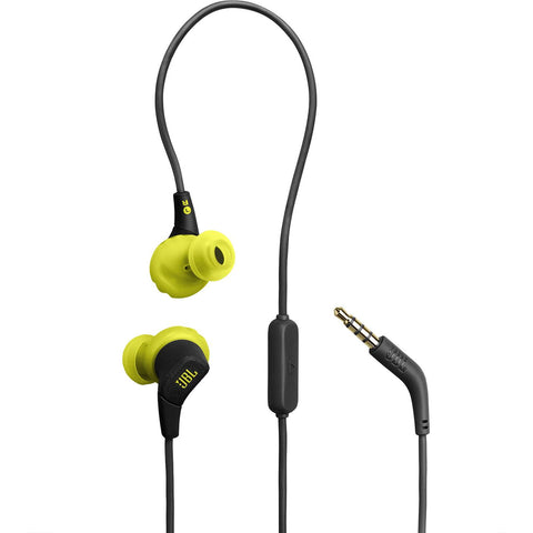 JBL Endurance Run 3 Waterproof Wired In-Ear Headphones (Black/Lime)