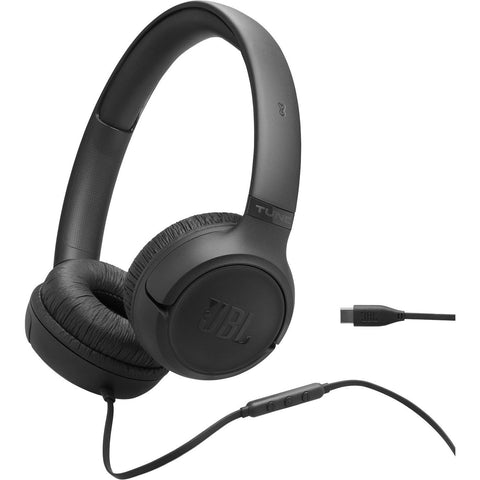 JBL Tune 530 Wired USB-C On-Ear Headphones (Black)