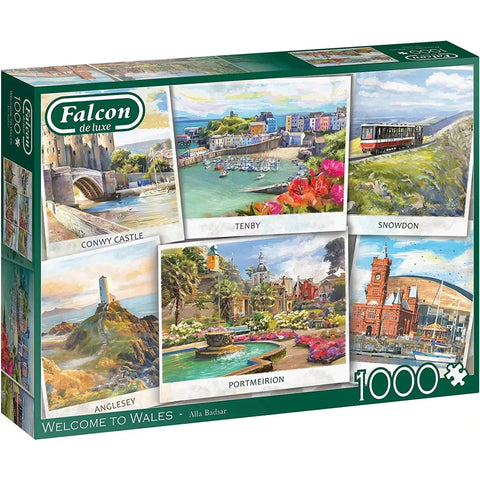 Falcon De Luxe 1000pc Welcome To Wales Puzzle