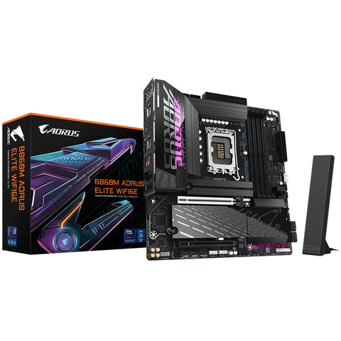 Gigabyte B860M Aorus Elite WiFi6E LGA 1851 micro-ATX Motherboard