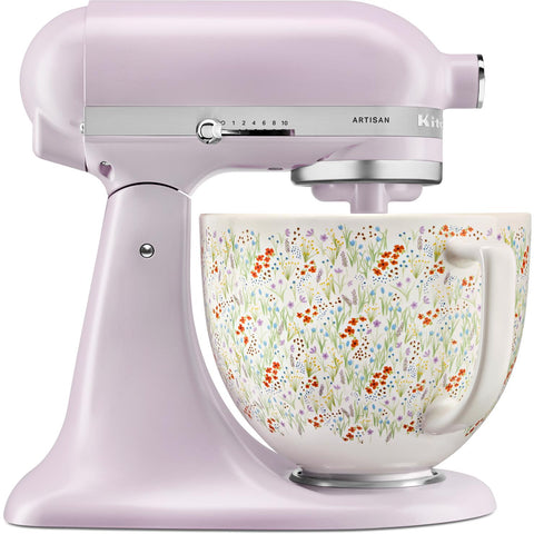 KitchenAid KSM156 4.7L Artisan Stand Mixer with Ceramic Floral Bowl