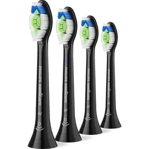 Philips Sonicare W2 Optimal White Brush Head (Black)[4 Pack]