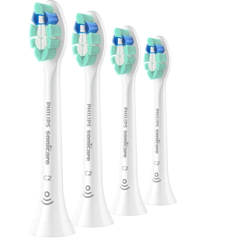 Philips Sonicare C2 Plaque Control Brush Head (White) [4 Pack]