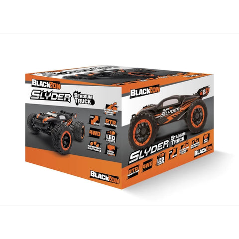 Blackzon 1/16 Slyder ST 4WD Electric RC Stadium Truck - Orange