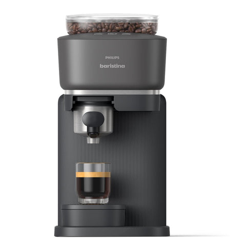 Philips Baristina Compact Bean-to-Cup Espresso Coffee Machine (Silhouette Black)
