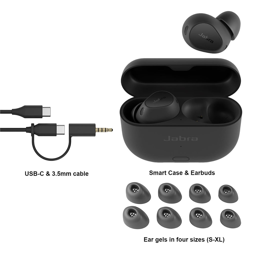 Jabra Elite 10 Gen 2 ANC Dolby Atmos InEar Headphones (Gloss Black