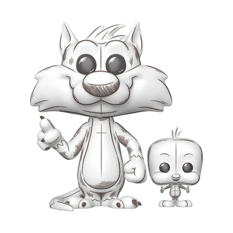 Looney Tunes: Sketched - Sylvester & Tweety Pop! Vinyl