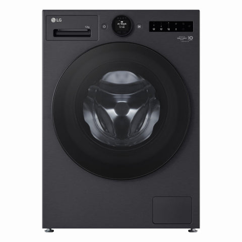 LG WX10-1412MB Series 10 12kg AI Front Load Washer (Matte Black)