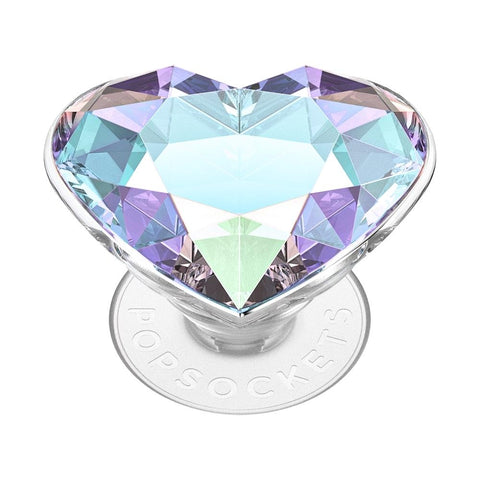 PopSockets PopTop Phone Grip/Holder (Iridescent Crystal Heart)