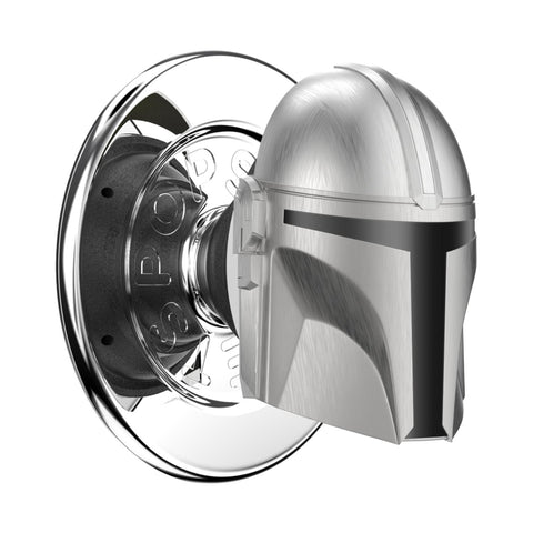 Mandalorian X PopSockets PopGrip MagSafe Phone Grip/Stand with Swappable Top (Mando Helmet)