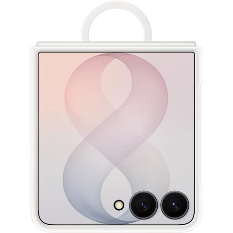 Samsung Silicone Ring Magnet Case for Galaxy Z Flip8 (Cream)