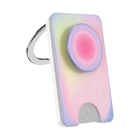 PopSockets PopWallet+ MagSafe Kick-Out Phone Wallet and Stand (Aura)