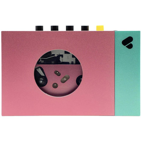 We Are Rewind Portable Bluetooth Cassette Player (Edith Pink & Green)