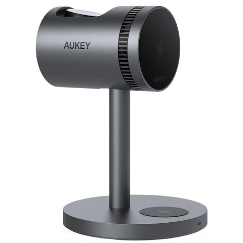 Aukey MagFusion 3-in-1 Pro Qi2 Fast Wireless Charging Station with Active Cooling