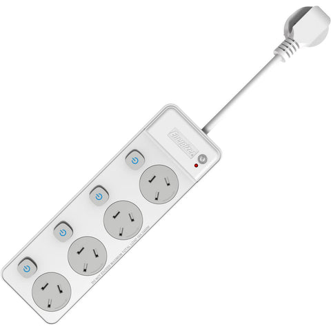 Energizer 4-Port Switched Surge Protection Powerboard
