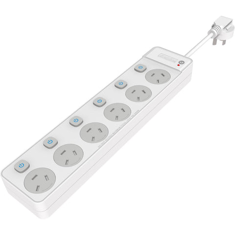 Energizer 6-Port Switched Surge Protection Powerboard