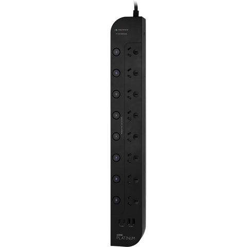 Crest Platinum 8 Socket Switched Power Board USB PD 65W Equipment Protector