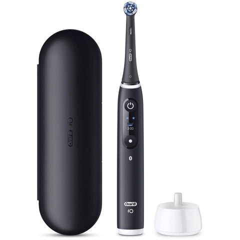 Oral-B iO 6 Connected Coach Advanced Clean Electric Toothbrush with Travel Case (Black)