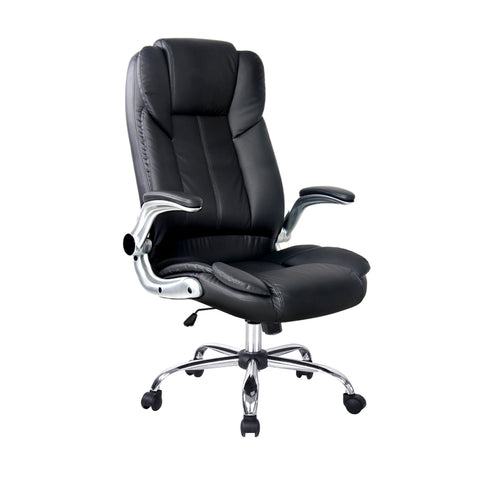 Artiss Executive Office Chair Leather Tilt (Black)