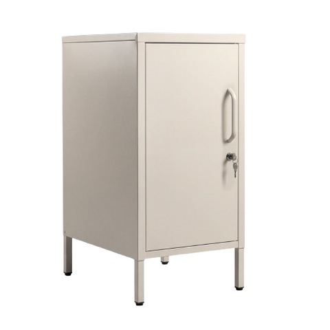 Desky Sidekick Metal Locker Cabinet - Wheat / Left Opening