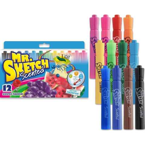 Mr Sketch Pack 12 Scented Markers Assorted Smelly