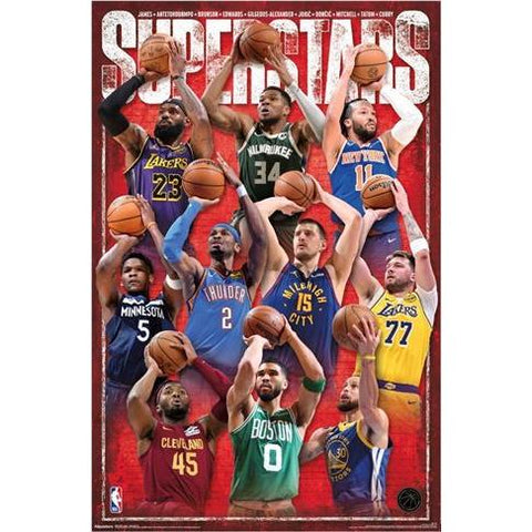 NBA League - Superstars 25 Poster