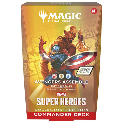 Magic The Gathering Trading Card Game - Marvel Super Heroes - Commander Deck Collector's Edition (Assorted Styles)