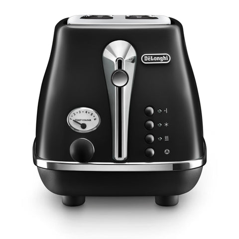 De'Longhi CTOC2003BK Icona Capitals 2 Slice Toaster (Edinburgh Black)