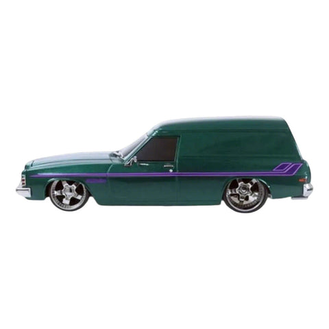 DDA 1:24 Holden HJ Panel Van Green Purple Stripe Spectra Light Up Plastic Model