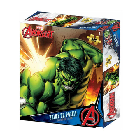 Prime3D 500pc Lenticular Marvel The Hulk Jigsaw Puzzle