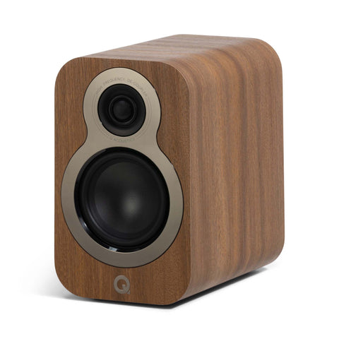 Q Acoustics 3010c Bookshelf Speakers Pin Oak Pair