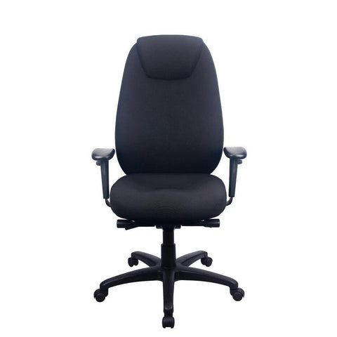 TEMPUR TP6400 Ergonomic Fabric Swivel Office Chair (Black)