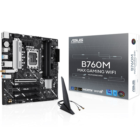 Asus B760M Max Gaming WiFi LGA 1700 mATX Motherboard