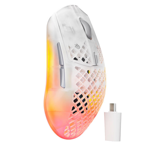SteelSeries Aerox 3 Gen 2 Wireless Gaming Mouse Ghost