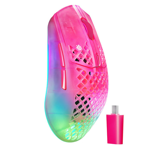 SteelSeries Aerox 3 Gen 2 Wireless Gaming Mouse Magenta Haze