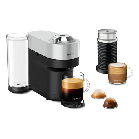 De'longhi Nespresso Vertuo Pop+ Coffee Machine Bundle (Deluxe Silver)