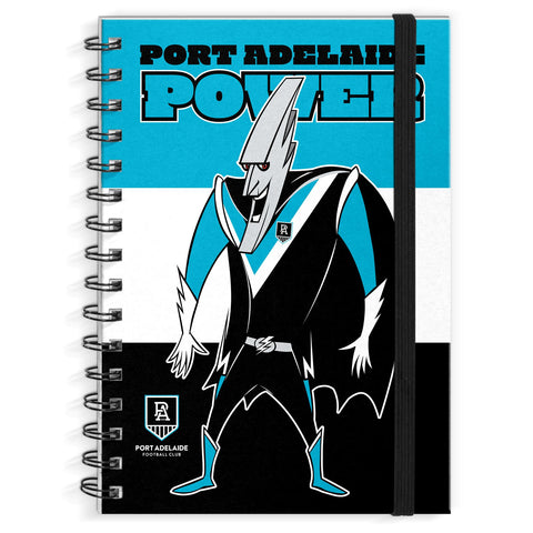 AFL - Port Adelaide Power Hardcover A4 Spiral Notebook