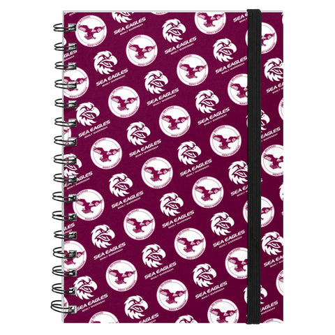 NRL - Manly Warringah Sea Eagles Hardcover A5 Spiral Notebook
