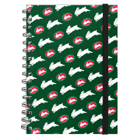 NRL - South Sydney Rabbitohs Hardcover A5 Spiral Notebook
