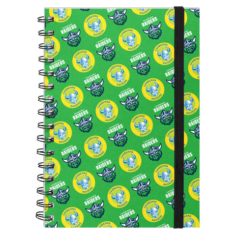 NRL - Canberra Raiders Hardcover A5 Spiral Notebook