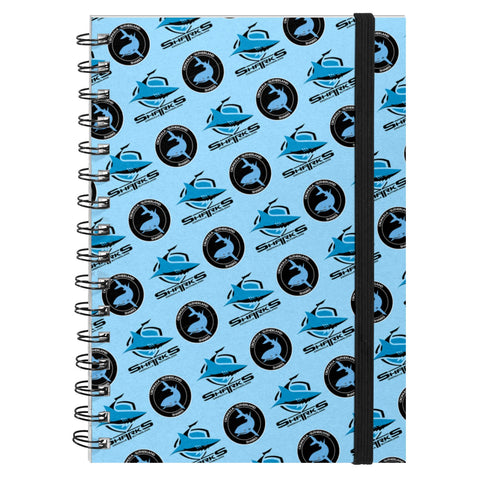 NRL - Cronulla-Sutherland Sharks Hardcover A5 Spiral Notebook