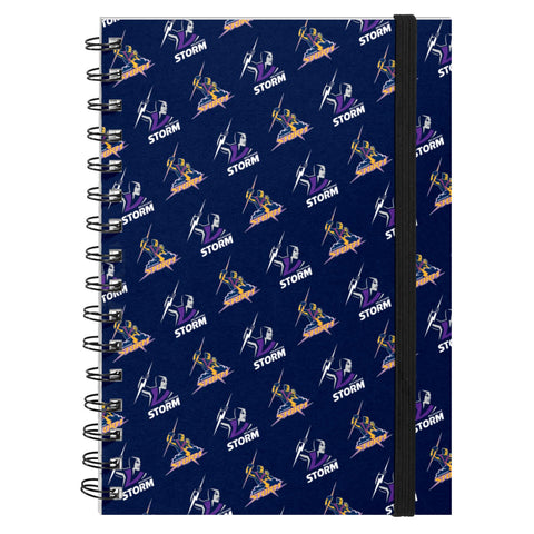 NRL - Melbourne Storm Hardcover A5 Spiral Notebook