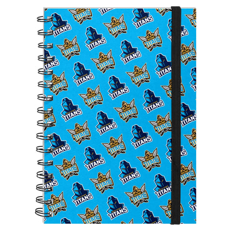 NRL - Gold Coast Titans Hardcover A5 Spiral Notebook