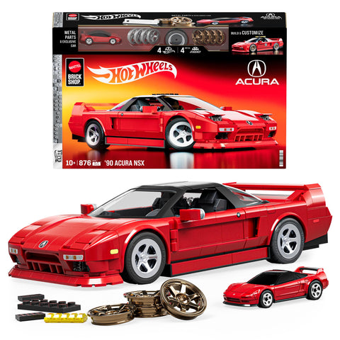 Mattel Brick Shop Hot Wheels '90 Acura NSX (876 pieces)