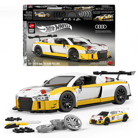 Mattel Brick Shop Hot Wheels '15 Audi R8 LMS (820 pieces)