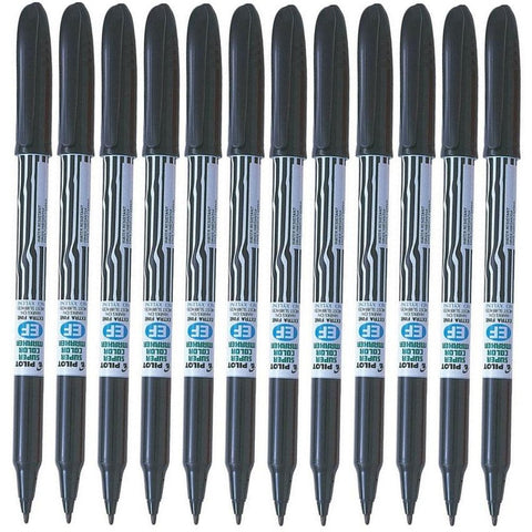 Pilot ScanEF Permanent Marker 2.0mm Black (12)