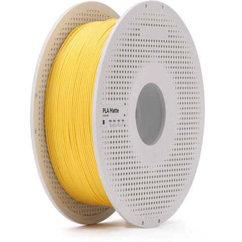Bambu Lab PLA Matte 3D Printer Filament With Spool (Lemon Yellow) [1kg]