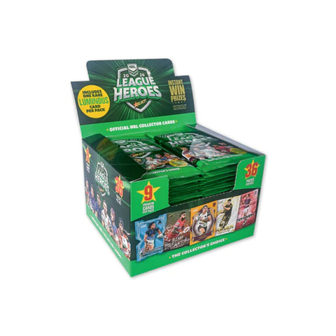Select Cards 2026 NRL League Heroes Rugby Trading Cards Booster Box
