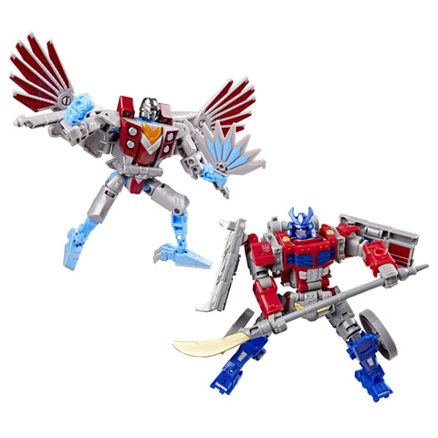 Transformers -Timelines Samurai Themed Set: Optimus Prime & Starscream Figures