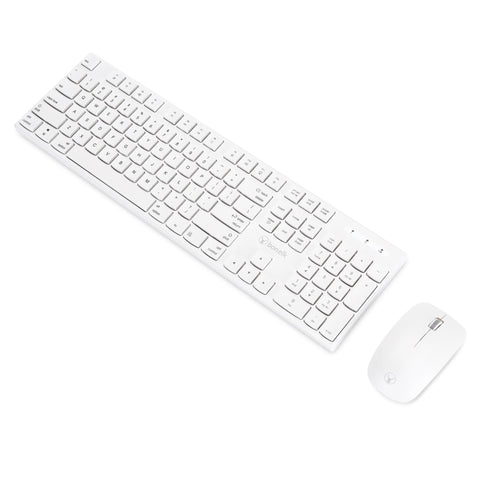 Bonelk KM-314 Slim Wireless Keyboard and Mouse Combo (White)